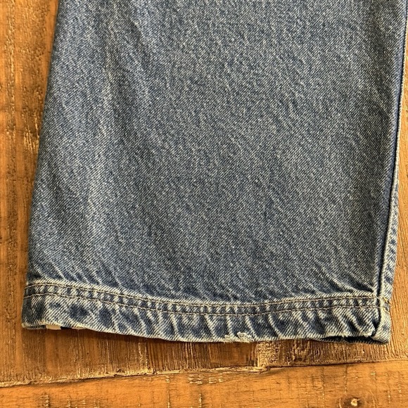 Vintage Y2K Utility Side Striped Styled Baggy Jeans Size 14 (24x25) - Picture 9 of 16